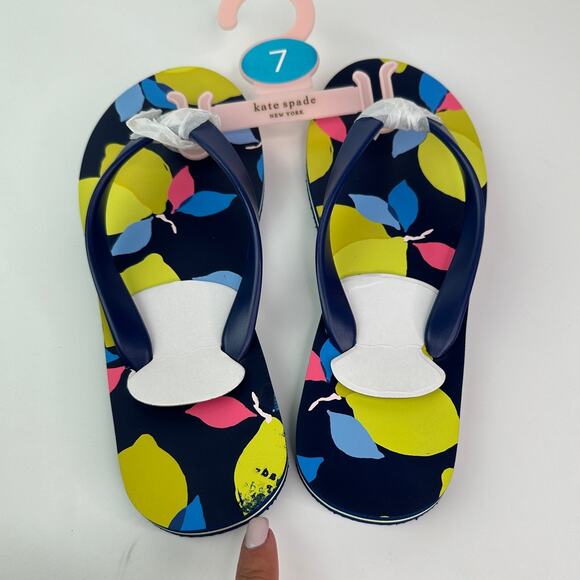Kate Spade Lemon Zest Sandals Flip Flop Woman Size 7 - Picture 6 of 6